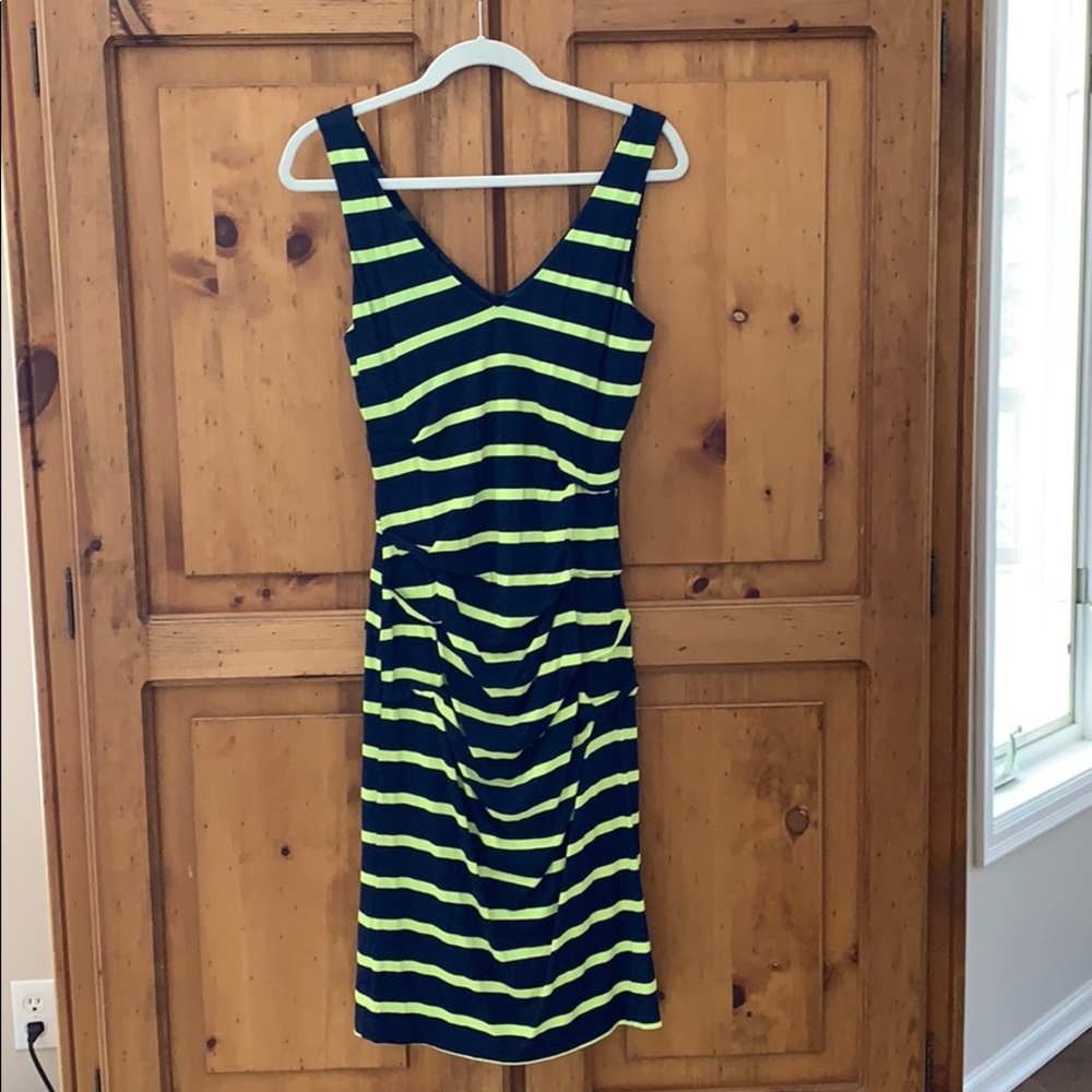 Nicole Miller striped tank dress with builtin bra.